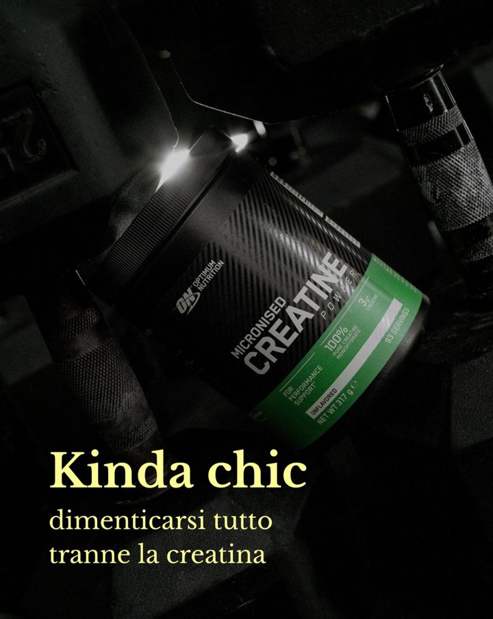Optimum Nutrition ad. Angle: "Kinda chic" meme carousel