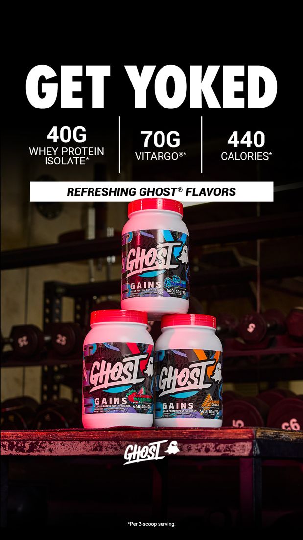 GHOST ad. Angle: The result in three numbers