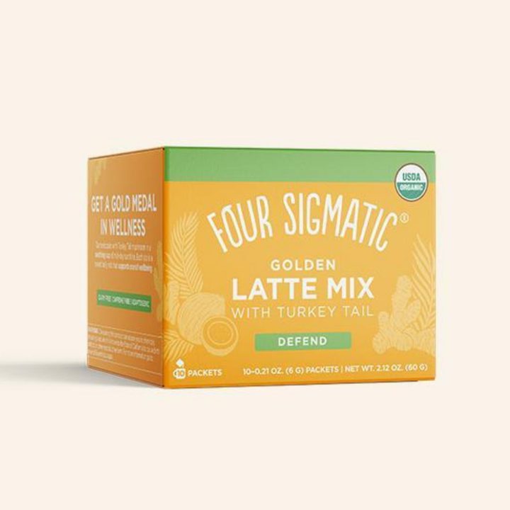 Four Sigmatic ad. Angle: Lightly sweet, dairy-free, caffeine-free latte