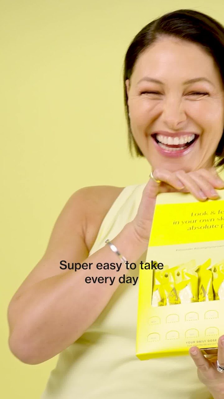 Absolute Collagen ad. Angle: Tried, tested and loved by our ambassador