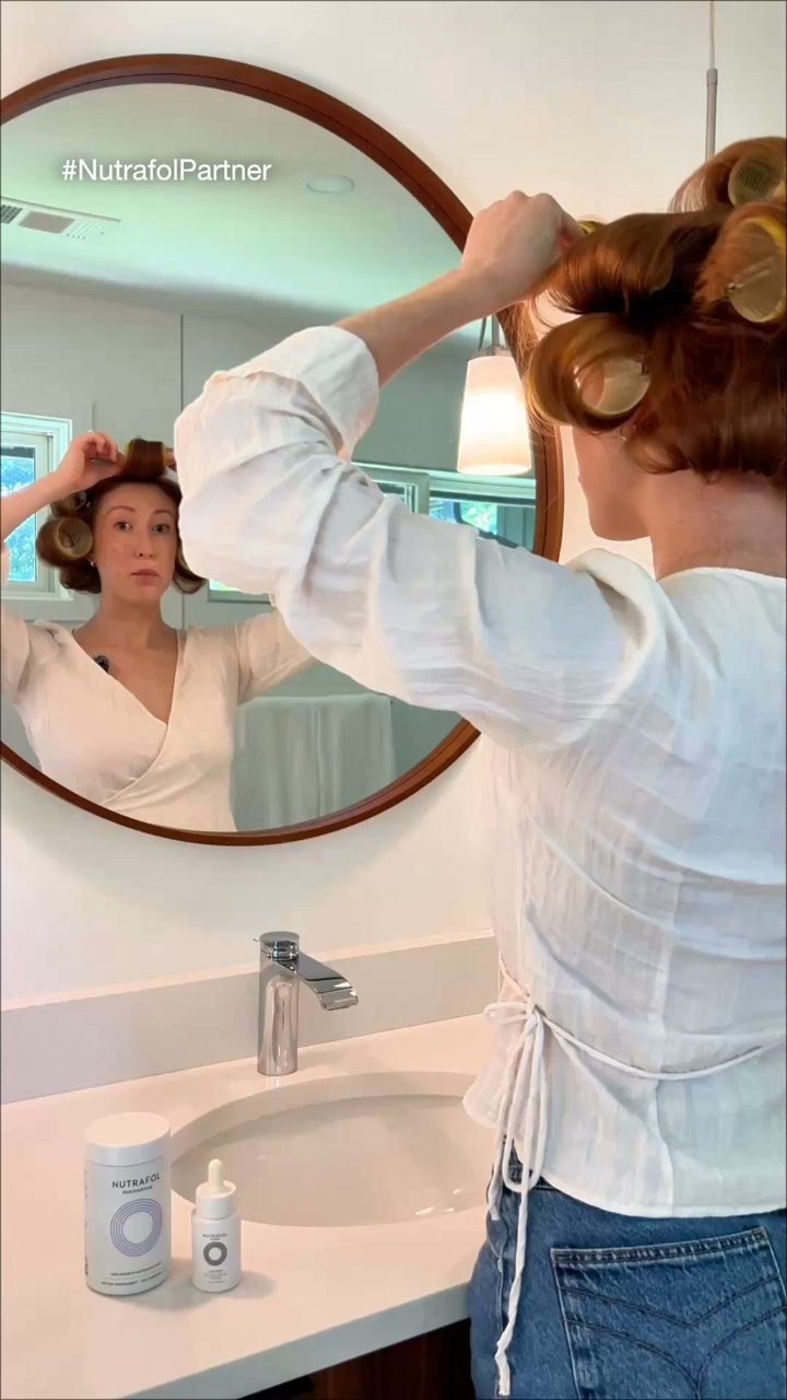 Nutrafol ad. Angle: Made for postpartum hair changes