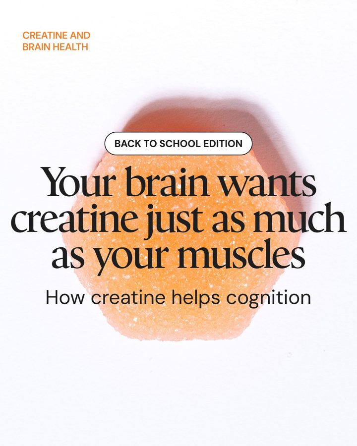Create ad. Angle: Your brain loves creatine as much as your muscles