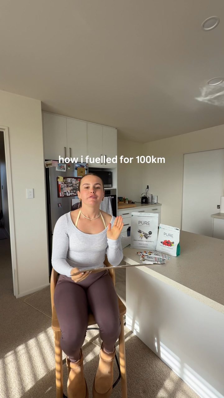 PURE Sports Nutrition ad. Angle: Full nutrition plan for 100 km, and what I do when it goes wrong
