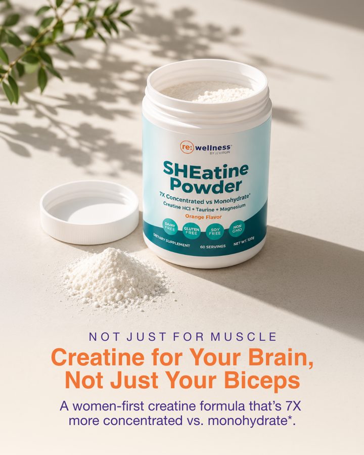 JJ Virgin ad. Angle: Creatine for your brain, not just your biceps
