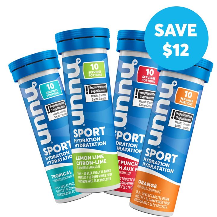 Nuun ad. Angle: Stock up for spring training