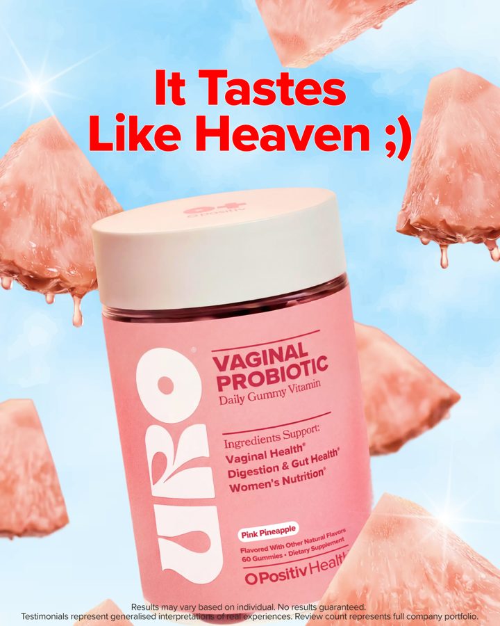 O Positiv ad. Angle: Millions of women did not choose it by accident; now it is a gummy