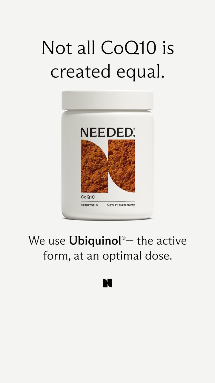 Needed ad. Angle: Building a fertility routine? Use support that works together