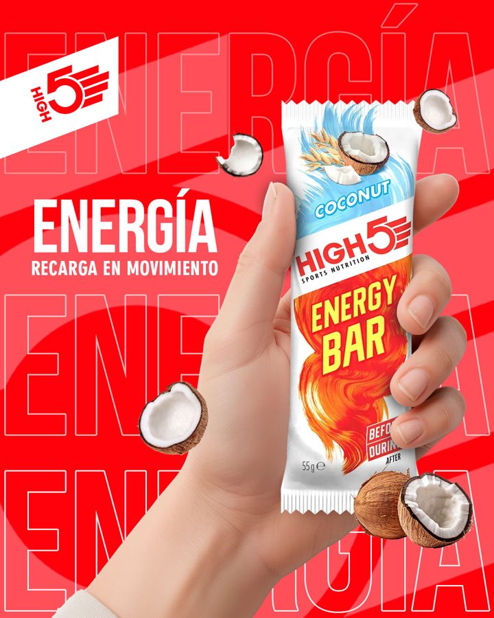 HIGH5 ad. Angle: Simple + complex carbs = sustained energy for long sessions