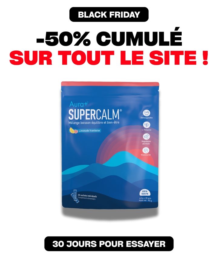 Aura+ Nutrition ad. Angle: While everyone chases deals, invest in your calm