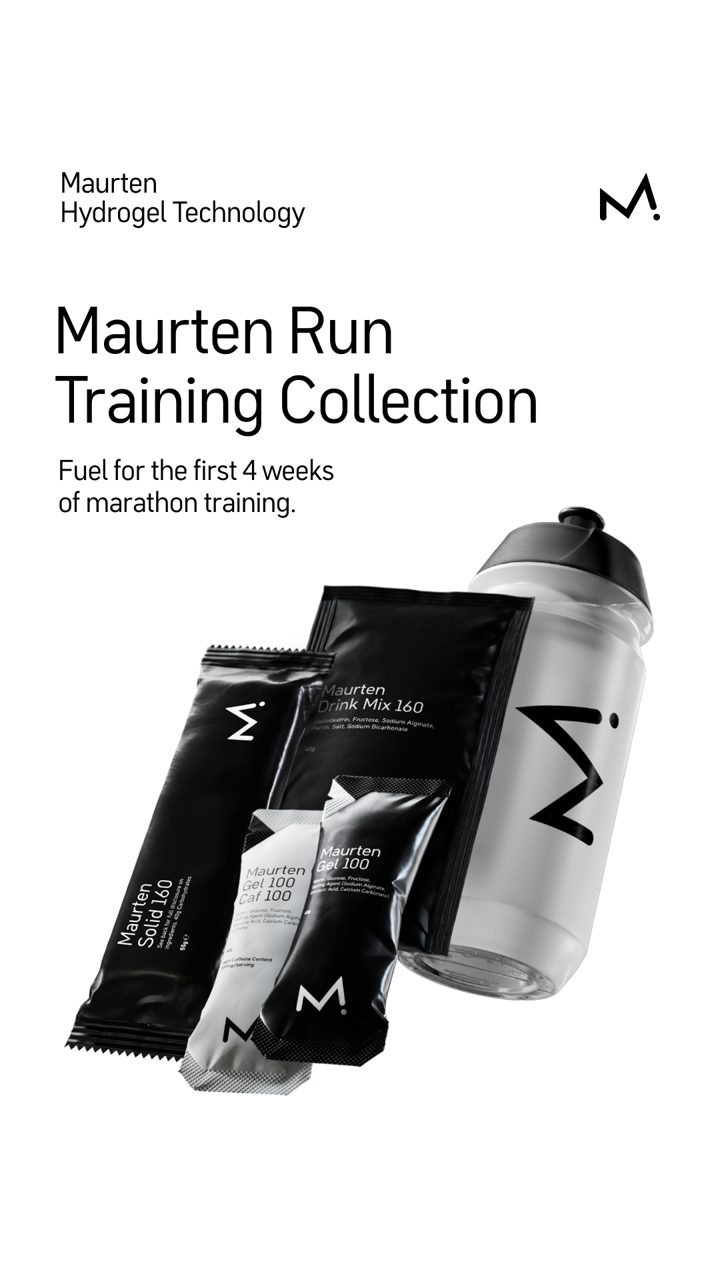 Maurten ad. Angle: Fuel for the first four weeks of marathon training