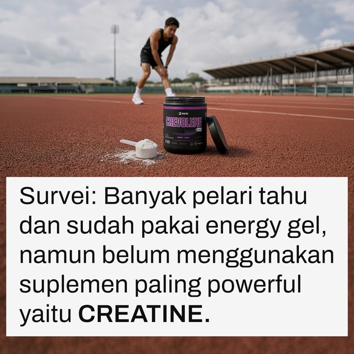 Evolene ad. Angle: Not a marketing claim: a meta-analysis of 23 studies for runners