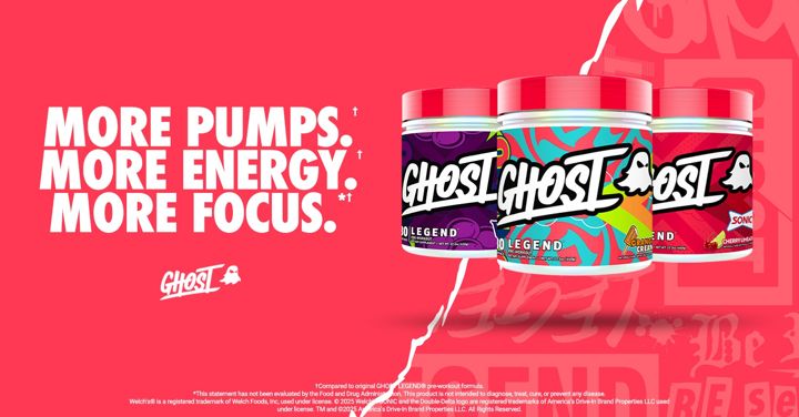 GHOST ad. Angle: Fully disclosed formula, dose by dose