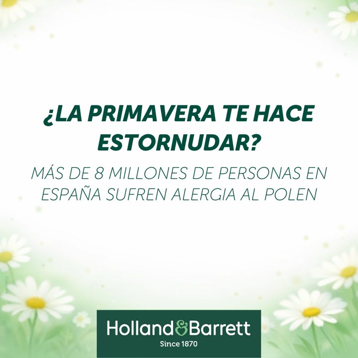Holland & Barrett ad. Angle: Does spring make you sneeze?