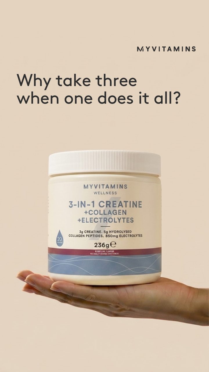 Myvitamins ad. Angle: Why take three when one does it all?