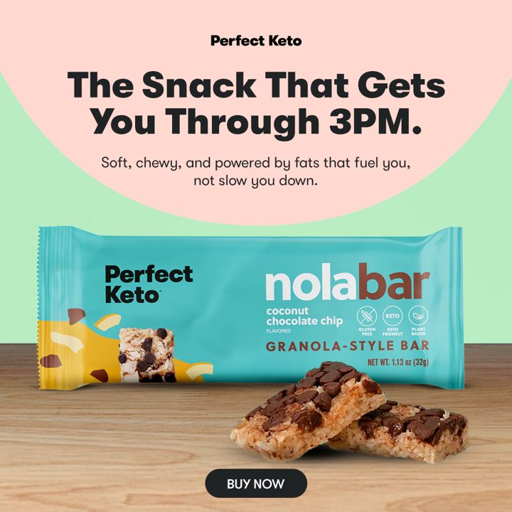 Perfect Keto ad. Angle: The snack that gets you through 3pm