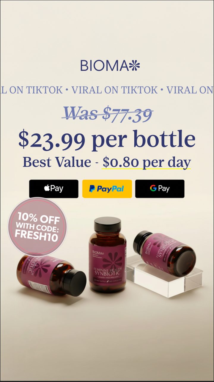Bioma ad. Angle: An article ranked the top supplements for one problem