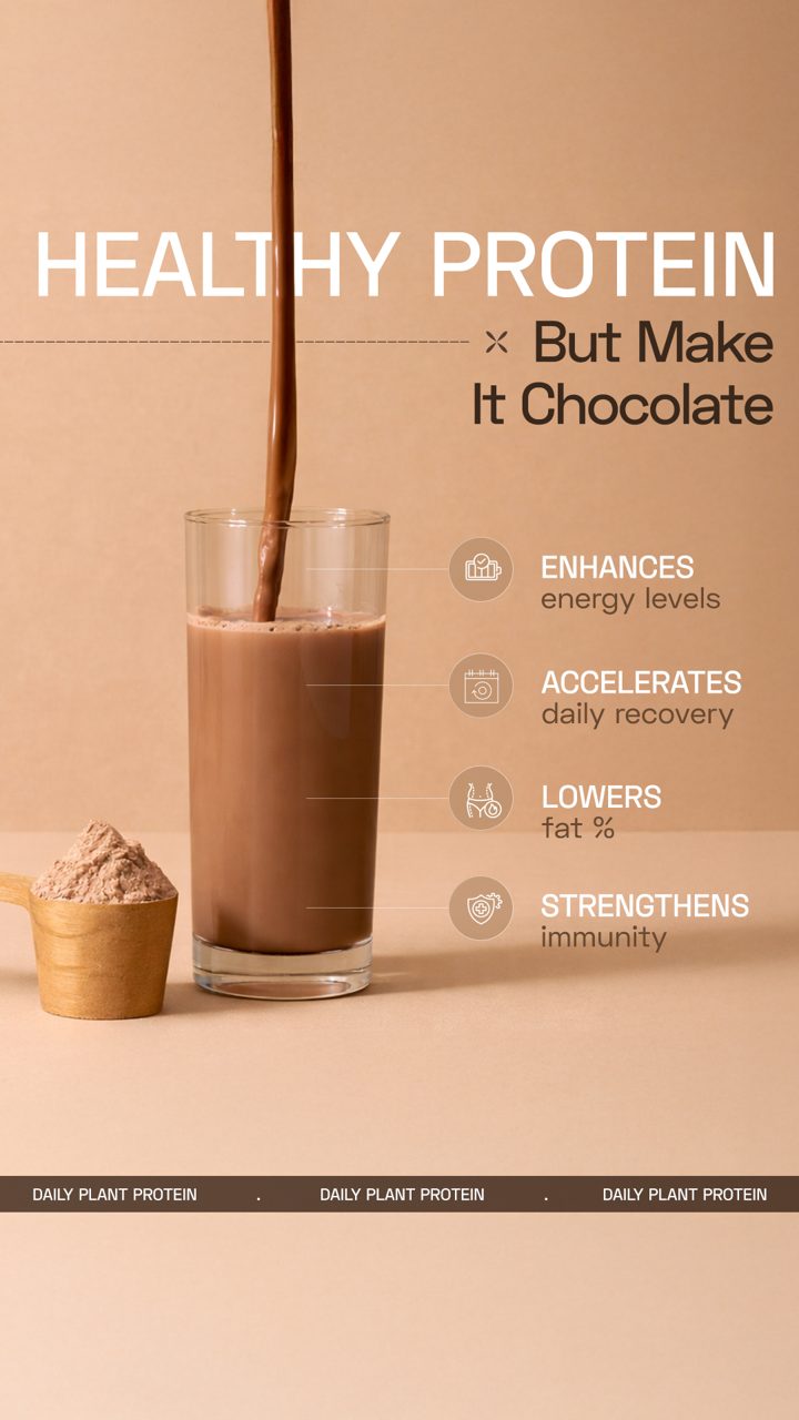Ace Blend ad. Angle: 20 g protein plus greens, antioxidants and probiotics in one scoop