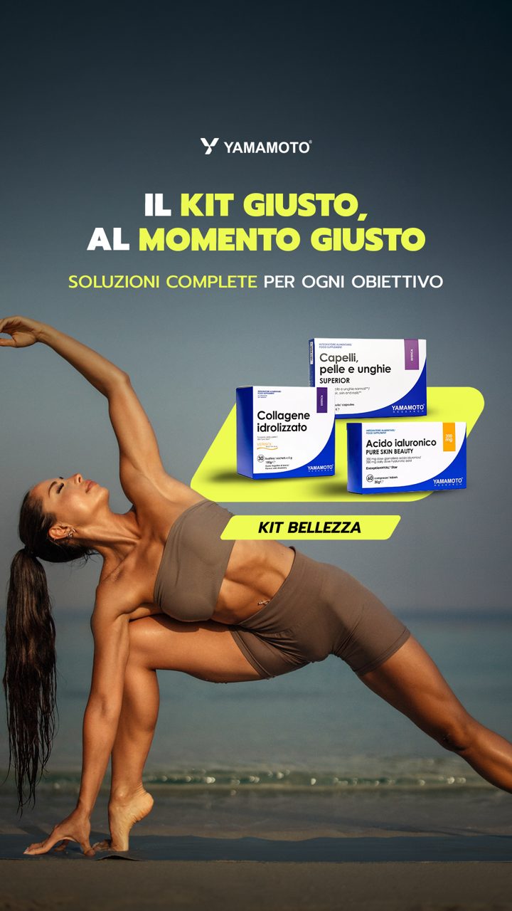 Yamamoto Nutrition ad. Angle: The right kit at the right time: beauty combo deal