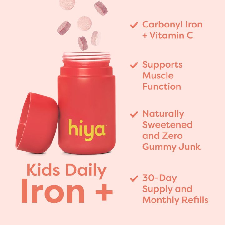 Hiya Health ad. Angle: The most common deficiency in kids, and why a multi is not enough
