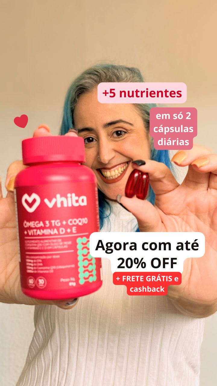 Vhita ad. Angle: A giant leap for your longevity: omega 3-in-1