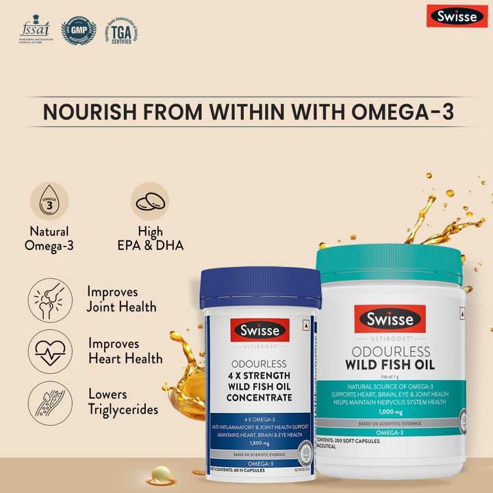 Swisse ad. Angle: Nourish from within with omega-3