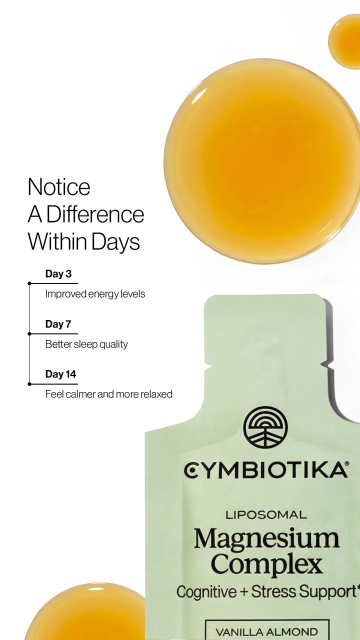 Cymbiotika ad. Angle: Notice a difference within days