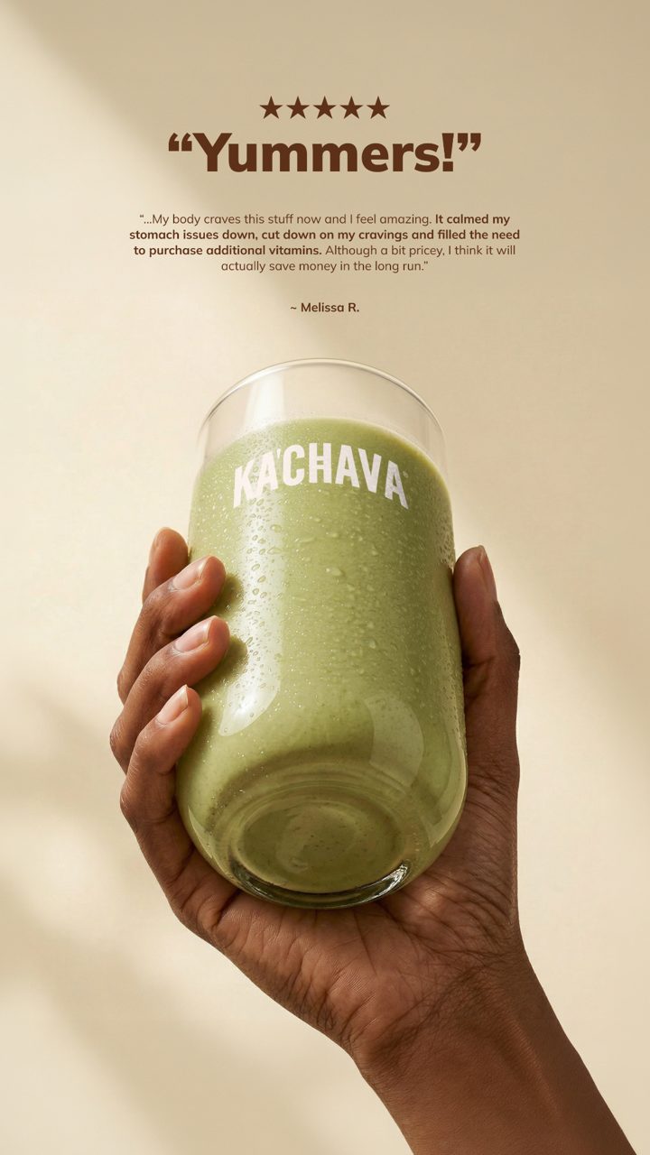 Ka'Chava ad. Angle: "The usual never came": sensitive stomachs braced, nothing happened