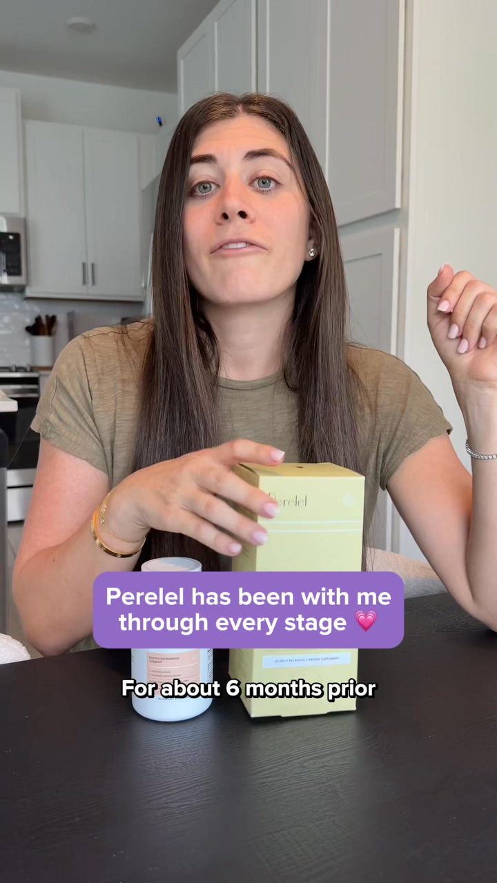 Perelel ad. Angle: I started 6-8 months before we even tried