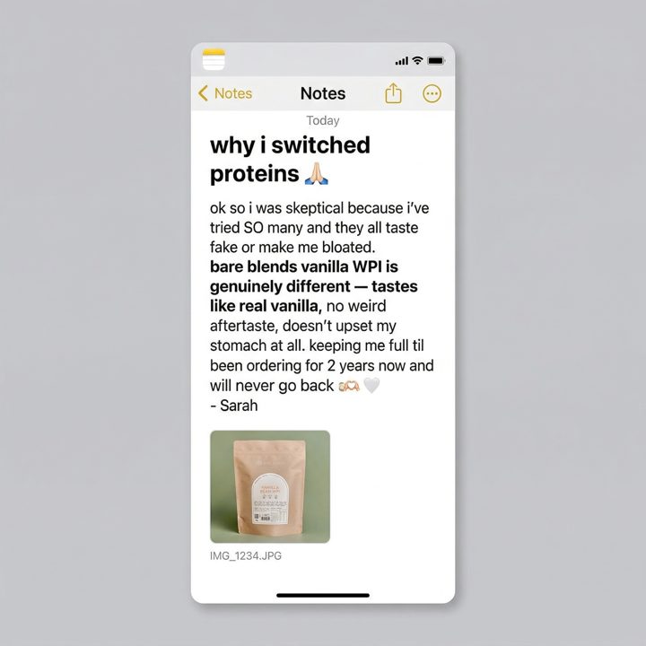 Bare Blends ad. Angle: Still on the fence? Here's what thousands found