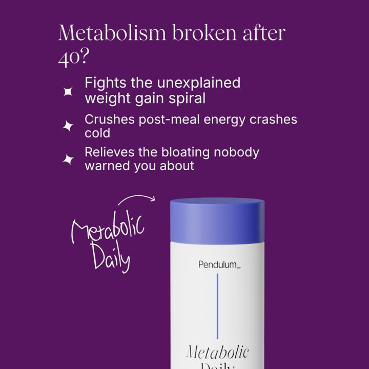 Pendulum ad. Angle: Your metabolism didn't break at 40